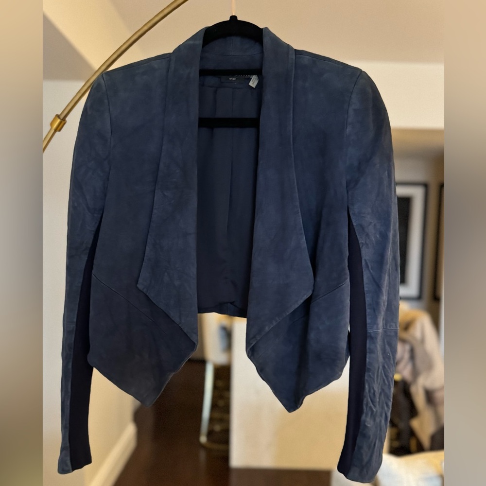 Alice + Olivia 100% Goat Leather Blazer
